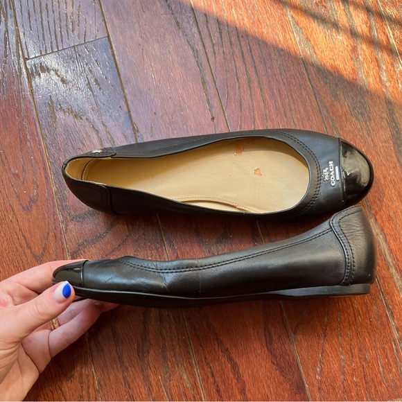 Black Coach Ballet Flats 6.5 - Picture 7 of 12